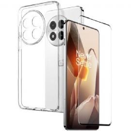 Deksel Oneplus 13 2-i-1. Klar Skjermbeskytter Med Herdet Glass