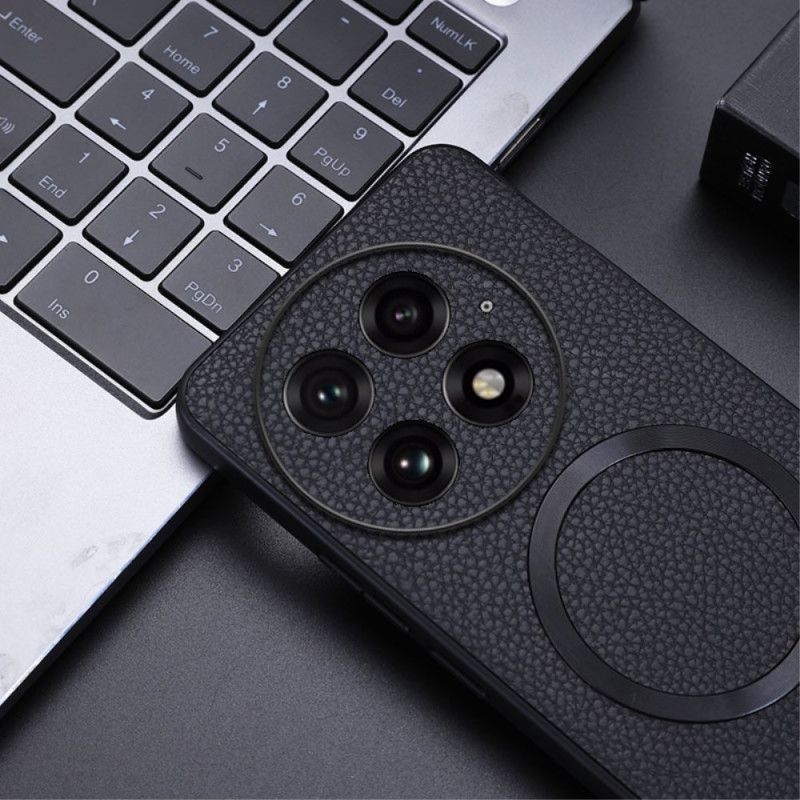 Deksel Oneplus 13 Teksturert Kunstskinn-kompatibel Magsafe Beskyttelse Deksel