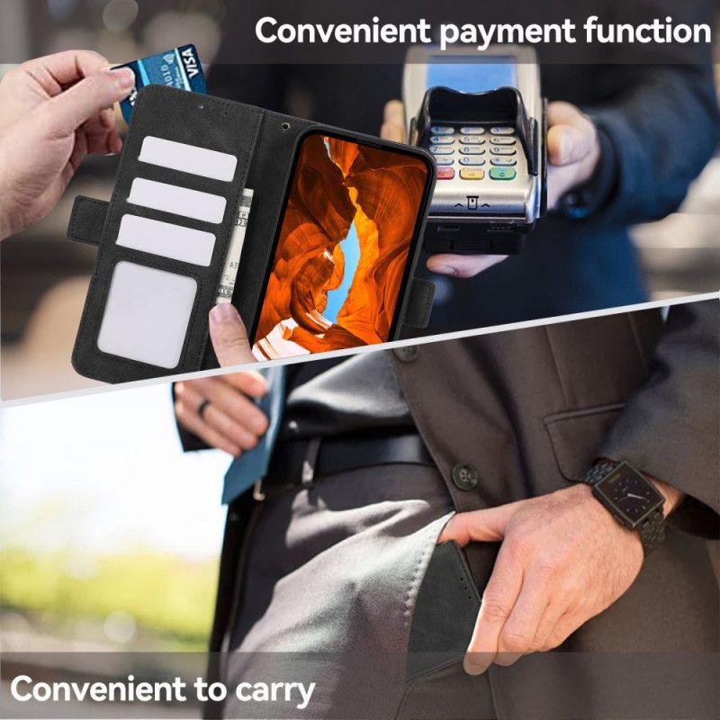 Folio Deksel Oneplus 13 Abeel Semsket Skinneffekt Beskyttelse Deksel