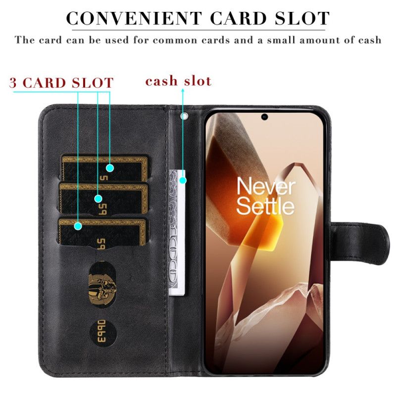 Folio Deksel Oneplus 13 Lomme Foran