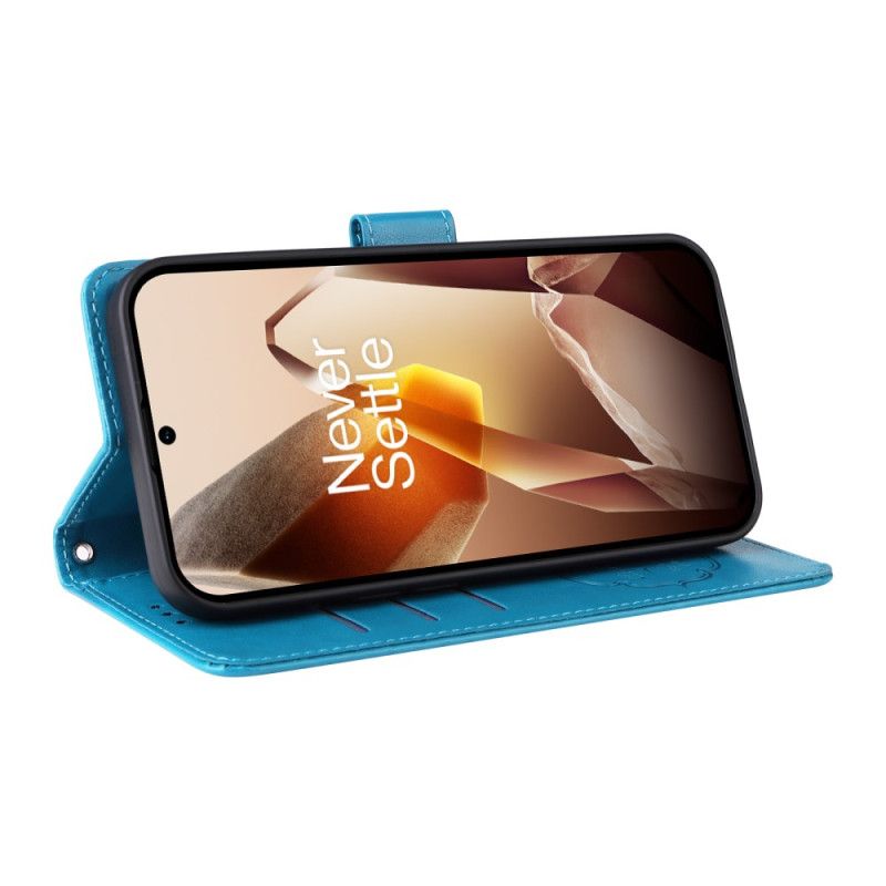 Lærdeksel Folio Deksel Oneplus 13 Mobildeksel Blomstermønster