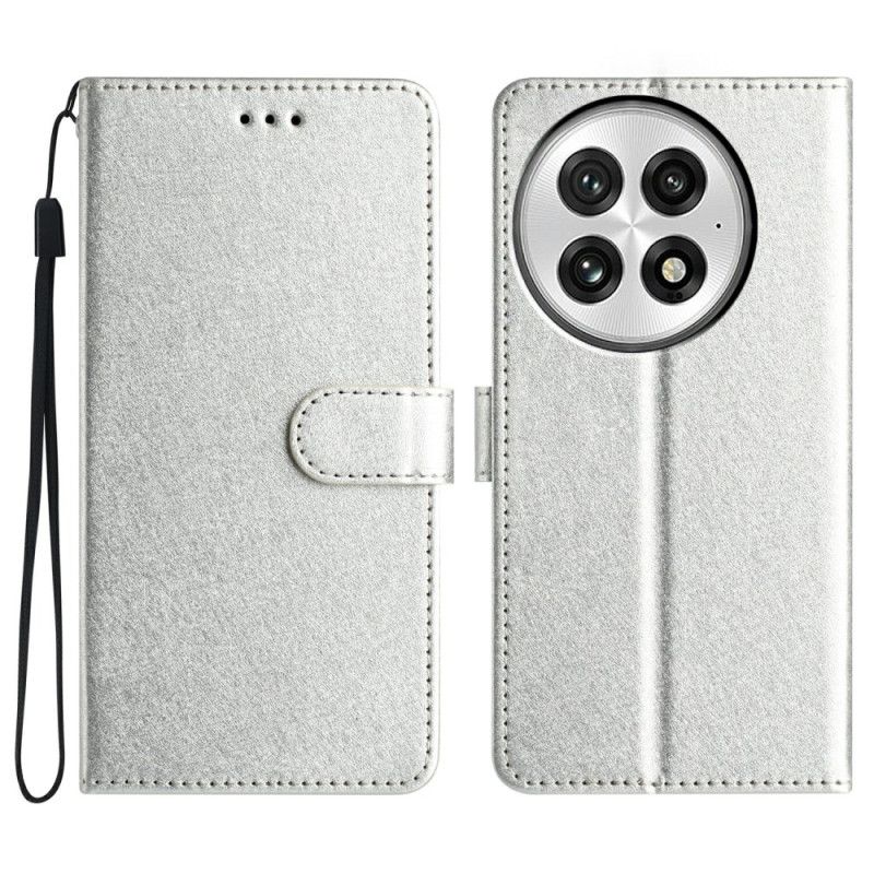 Lærdeksel Folio Deksel Oneplus 13 Mobildeksel Silketekstur