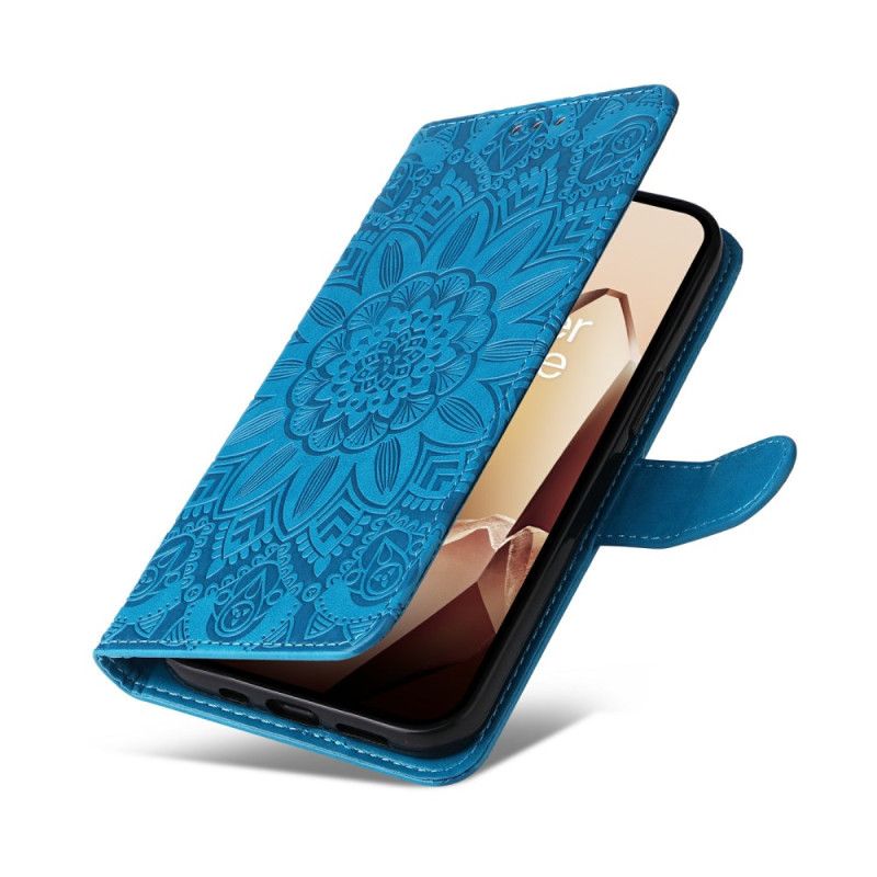 Lærdeksel Folio Deksel Oneplus 13 Mobildeksel Solsikkemønster