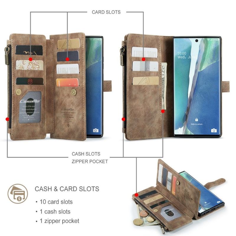 Folio Deksel Til Samsung Galaxy Note 20 Ultra C30-serien Kortholder