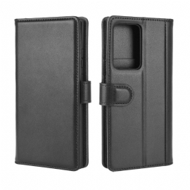 Folio Deksel Til Samsung Galaxy Note 20 Ultra Premium Skinn
