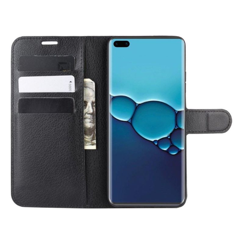 Folio Deksel Til Huawei P40 Lommebok Skinnstil