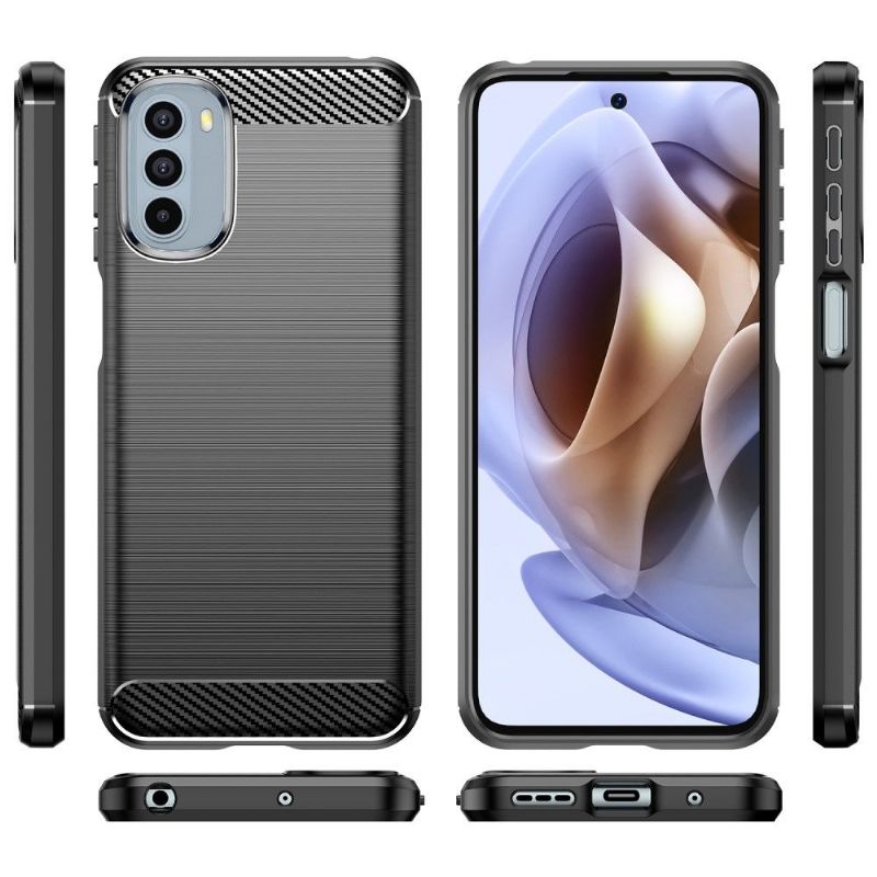Deksel Til Motorola Moto G31 / Moto G41 Børstet Silikoneffekt
