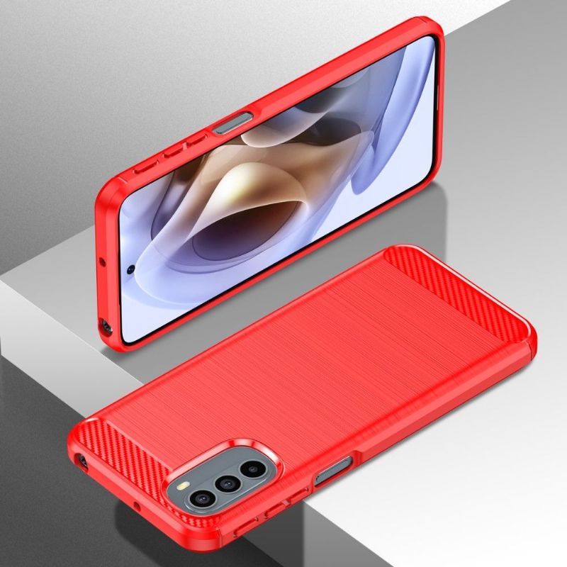 Deksel Til Motorola Moto G31 / Moto G41 Børstet Silikoneffekt