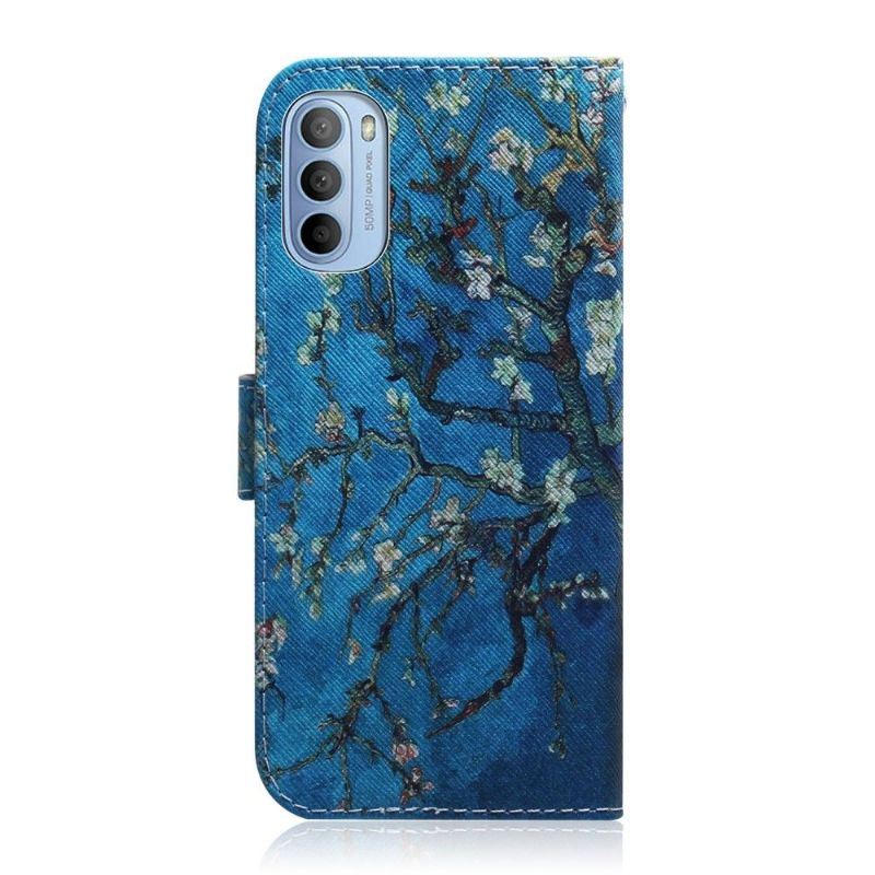 Etui Til Motorola Moto G31 / Moto G41 Mandelblomst