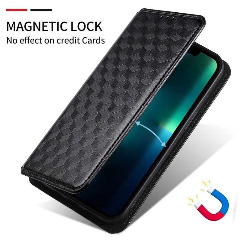 Folio Deksel Til Motorola Moto G31 / Moto G41 Lærdeksel Designgeometri