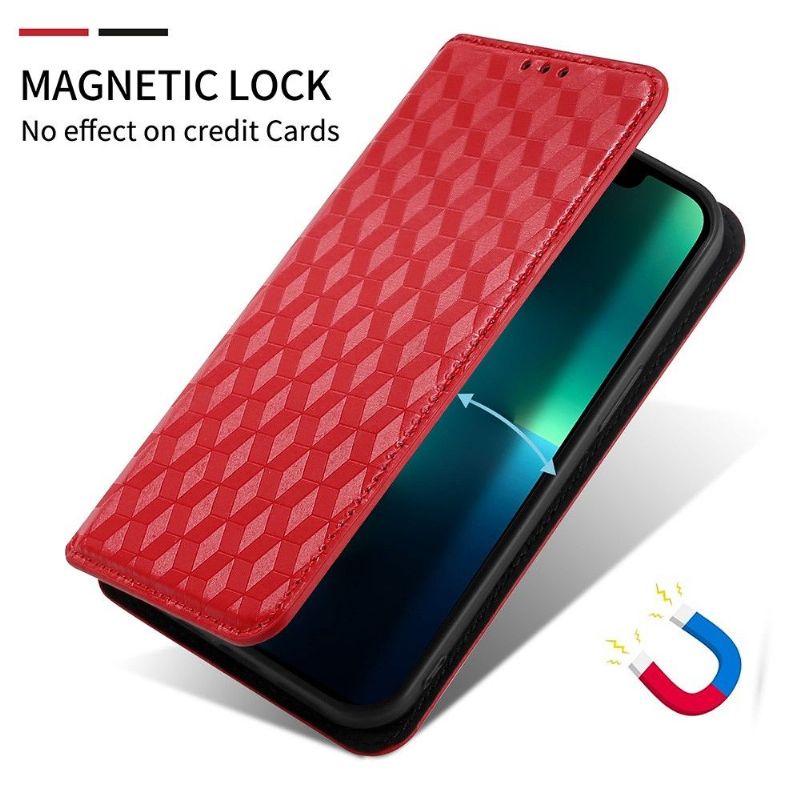 Folio Deksel Til Motorola Moto G31 / Moto G41 Lærdeksel Designgeometri