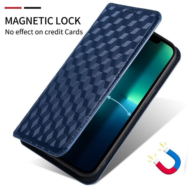 Folio Deksel Til Motorola Moto G31 / Moto G41 Lærdeksel Designgeometri