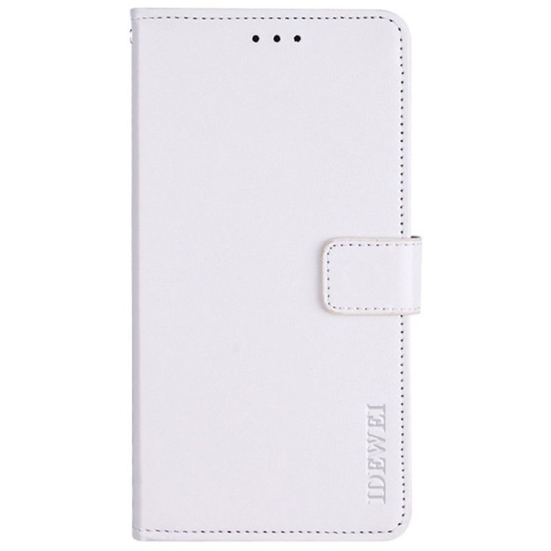 Folio Deksel Til Motorola Moto G31 / Moto G41 Lærdeksel Idewei Folio Skinneffekt