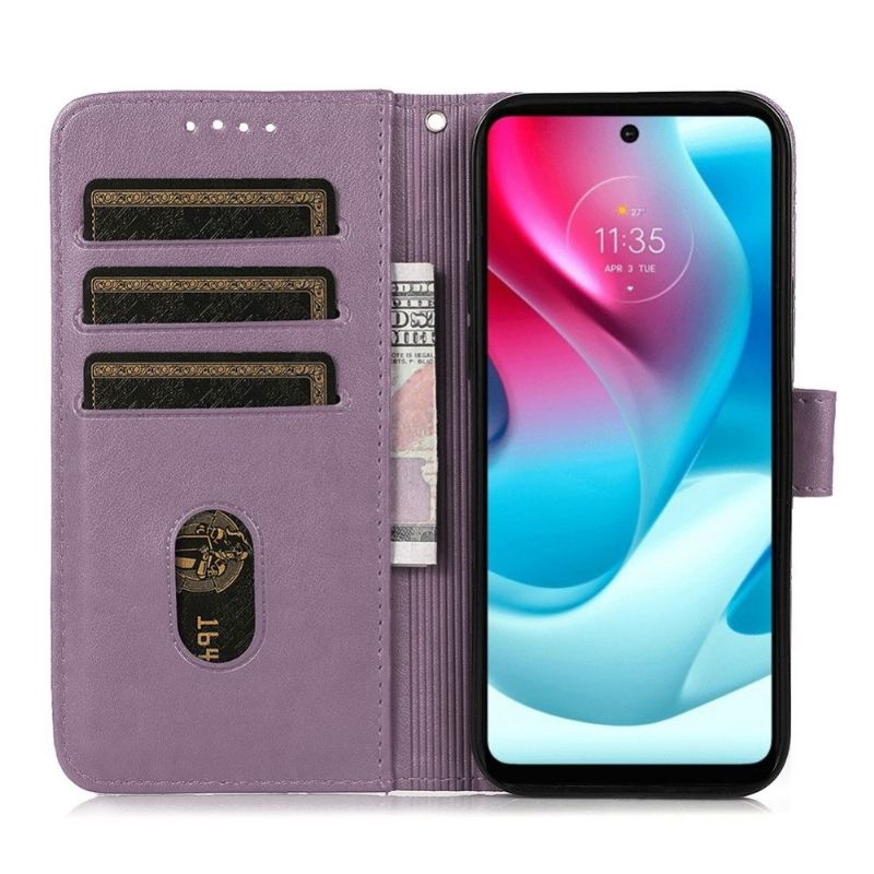 Lærdeksel Til Motorola Moto G31 / Moto G41 Folio Deksel Klappgitter