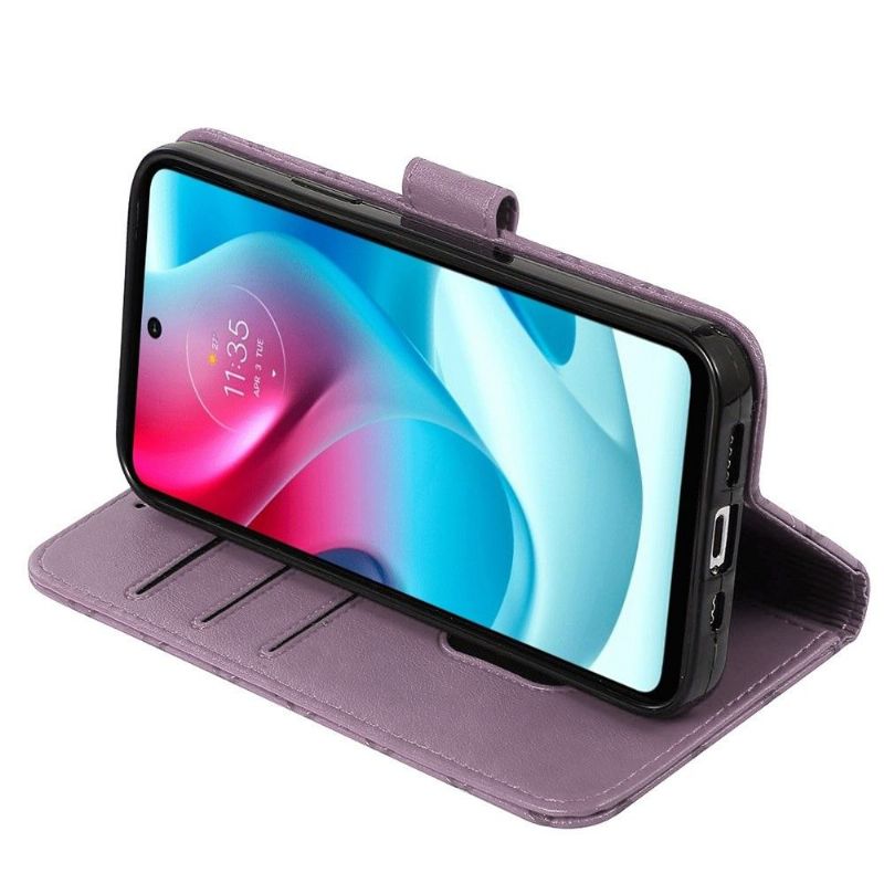 Lærdeksel Til Motorola Moto G31 / Moto G41 Folio Deksel Klappgitter