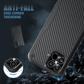 Deksel Til iPhone 12 Pro Max Sentinel - Etui + 2 Herdet Glass