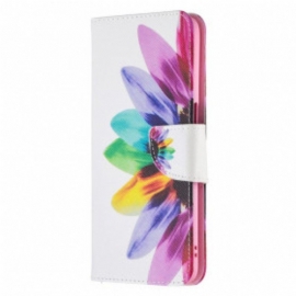 Folio Deksel Til Oppo A54 5G / A74 5G Akvarell Blomst