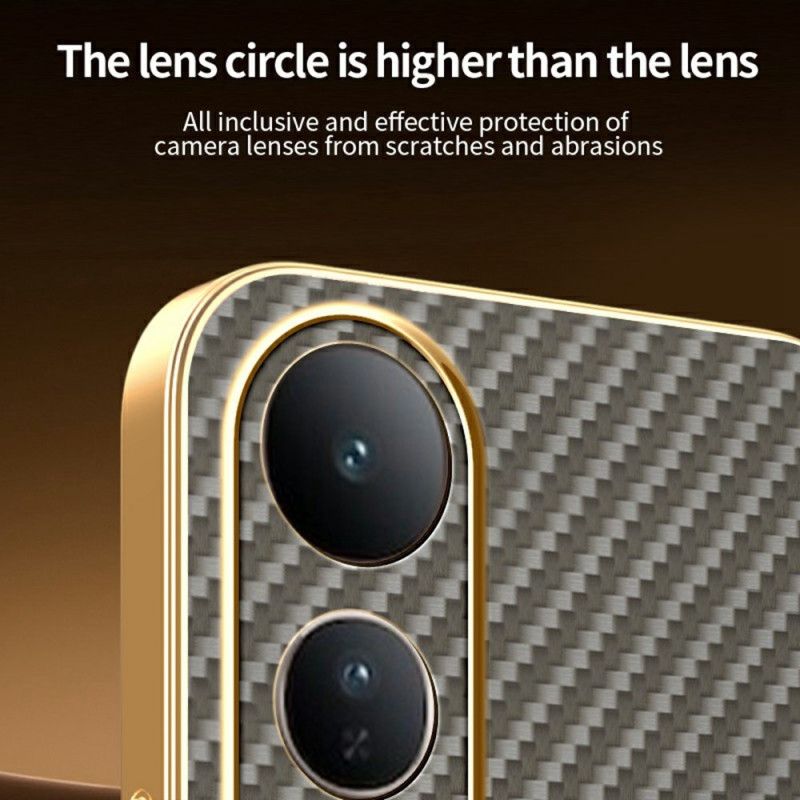 Deksel Vivo V50 Lite 5g Karbonfiber Tekstur