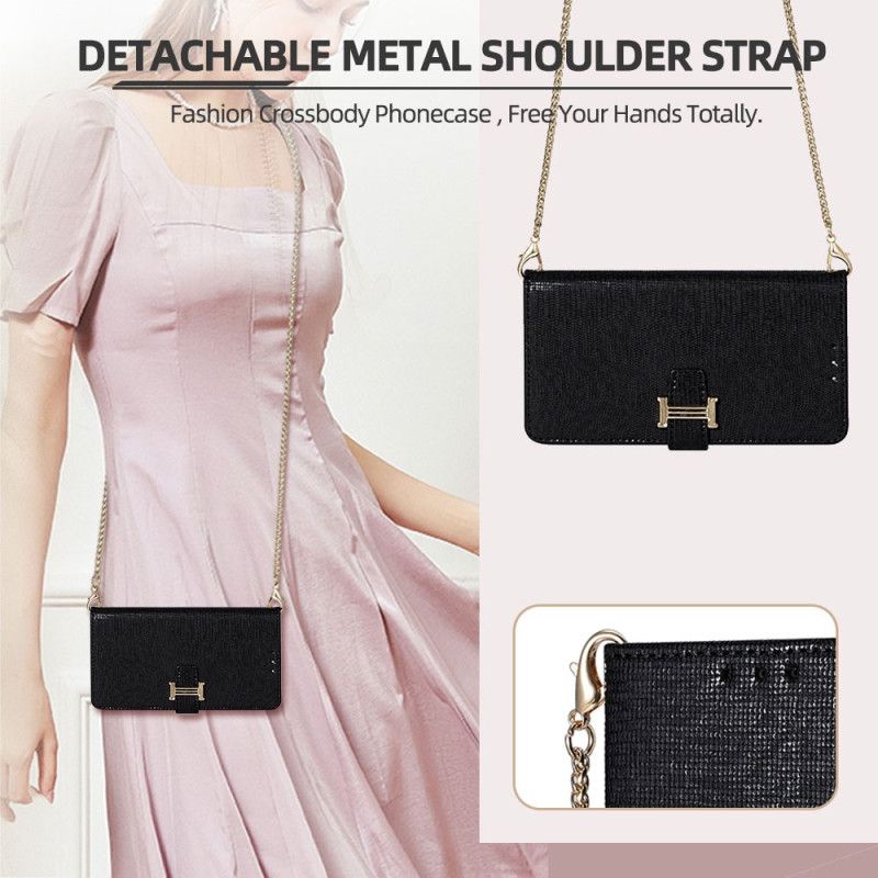 Folio Deksel Til Vivo V50 Lite 5g Paljetter Med Kjede