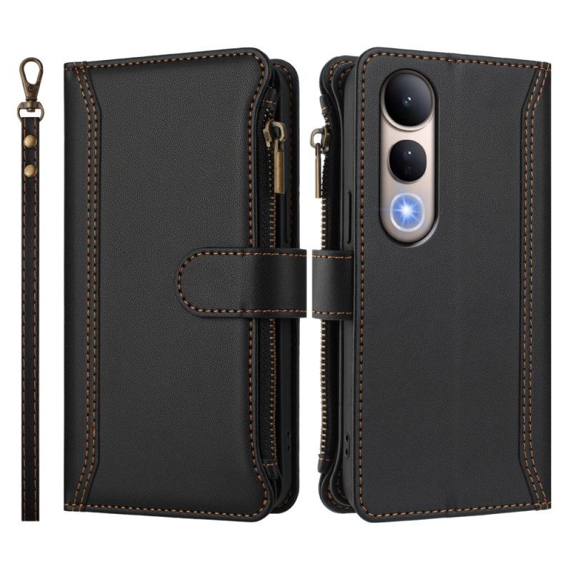 Folio Deksel Vivo V50 Lite 5g Lommebok Med 9 Kortspor Beskyttelse Deksel