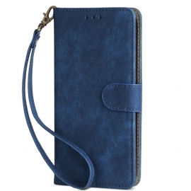 Folio Deksel Vivo V50 Lite 5g Rfid-beskyttelse Med Snor Beskyttelse Deksel