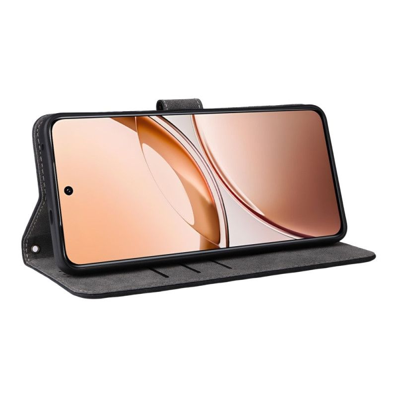 Folio Deksel Vivo V50 Lite 5g Rfid-beskyttelse Med Snor Beskyttelse Deksel