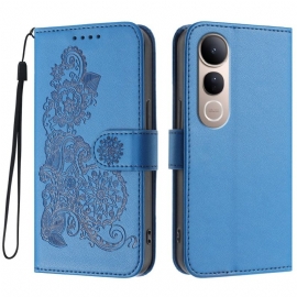 Lærdeksel Folio Deksel Vivo V50 Lite 5g Mobildeksel Blonder