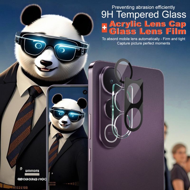 Linsebeskytter I Herdet Glass For Vivo V50 Lite 5g (svart Versjon)