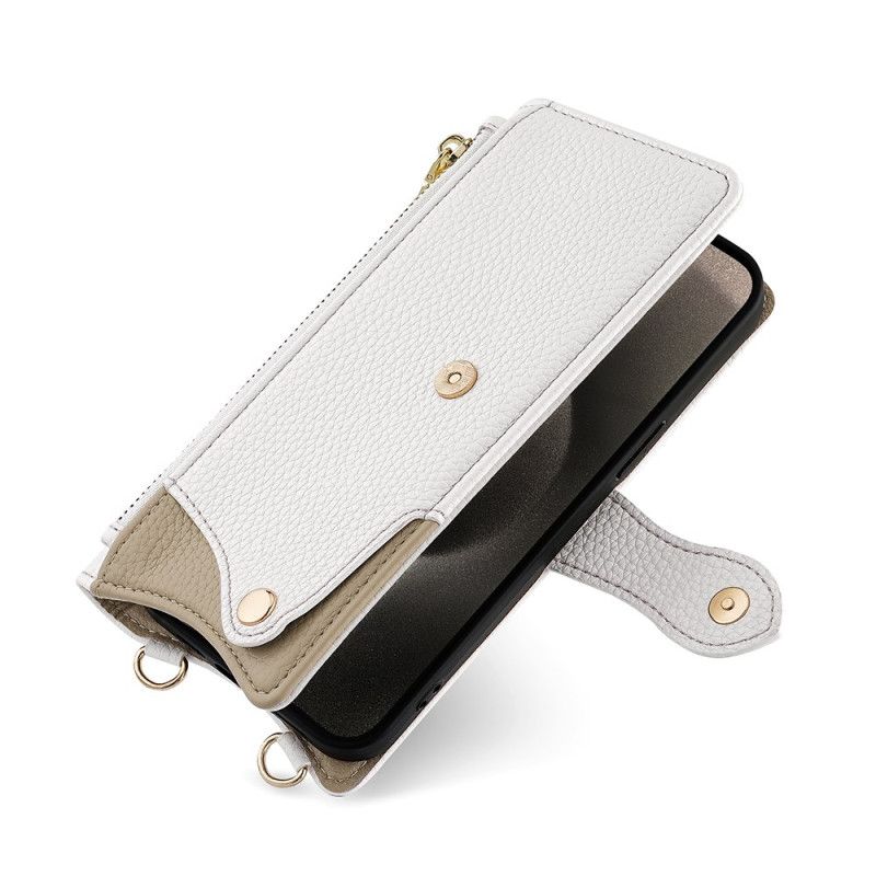 Vivo V50 Lite 5g Skulderlommebok Med Speil Og Kjede