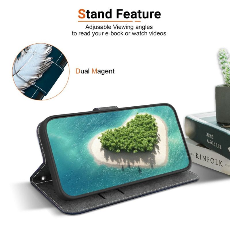 Folio Deksel Oneplus Nord 5 Hvit Fjær