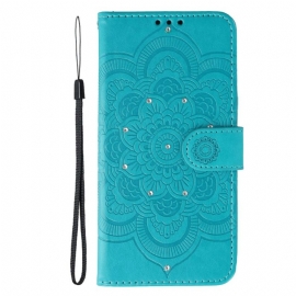 Folio Deksel Oneplus Nord 5 Rhinestone-mandala