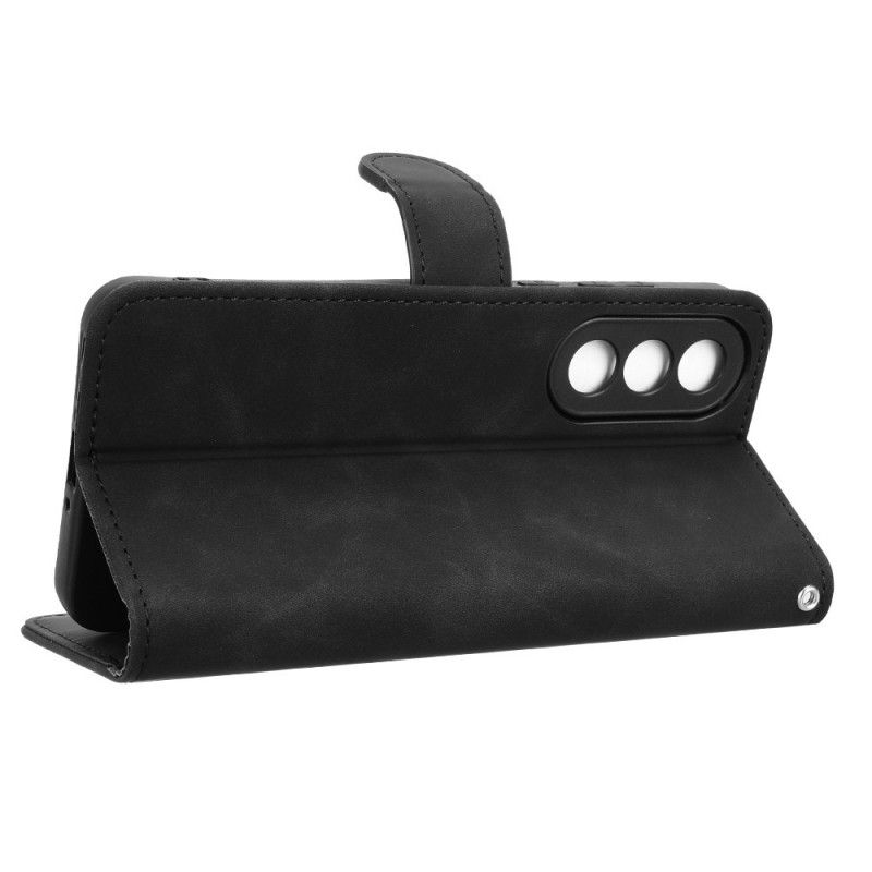 Folio Deksel Oneplus Nord 5 Semsket Skinn Effekt