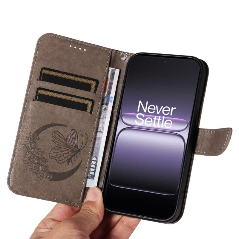 Folio Deksel Oneplus Nord 5 Sommerfugldesign