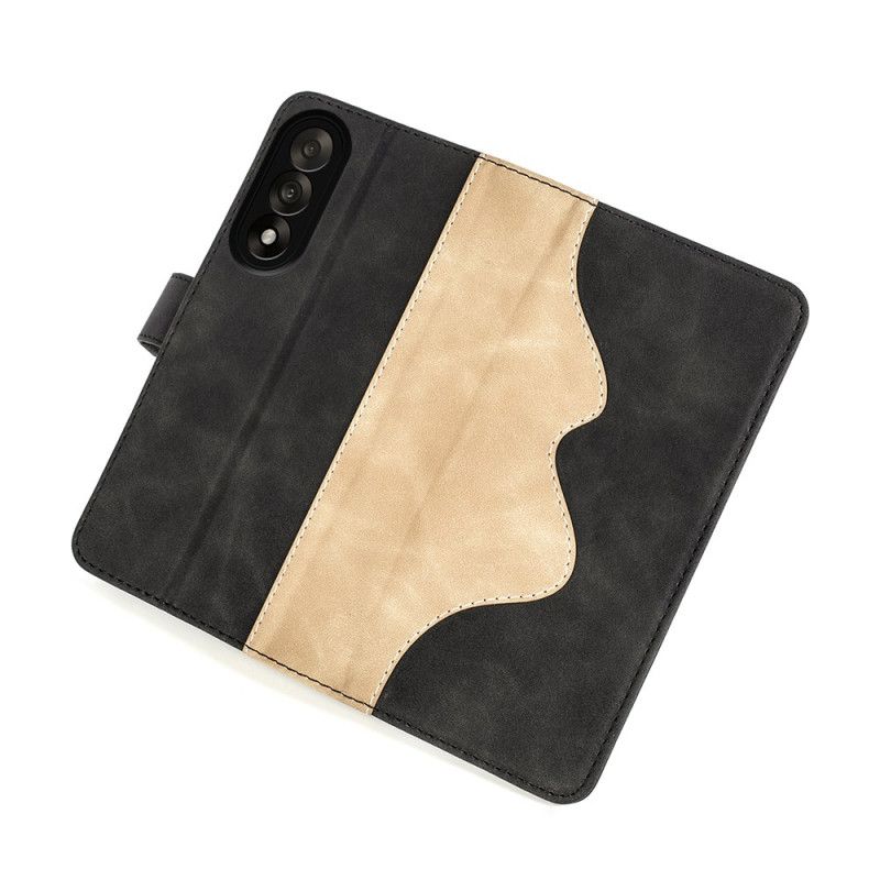 Folio Deksel Til Oneplus Nord 5 Tofarget Bølgete