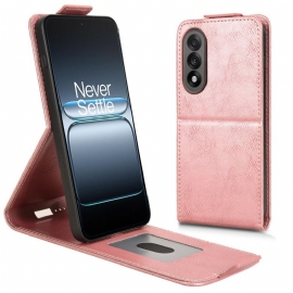 Lærdeksel Folio Deksel Oneplus Nord 5 Mobildeksel Vertikalt Design