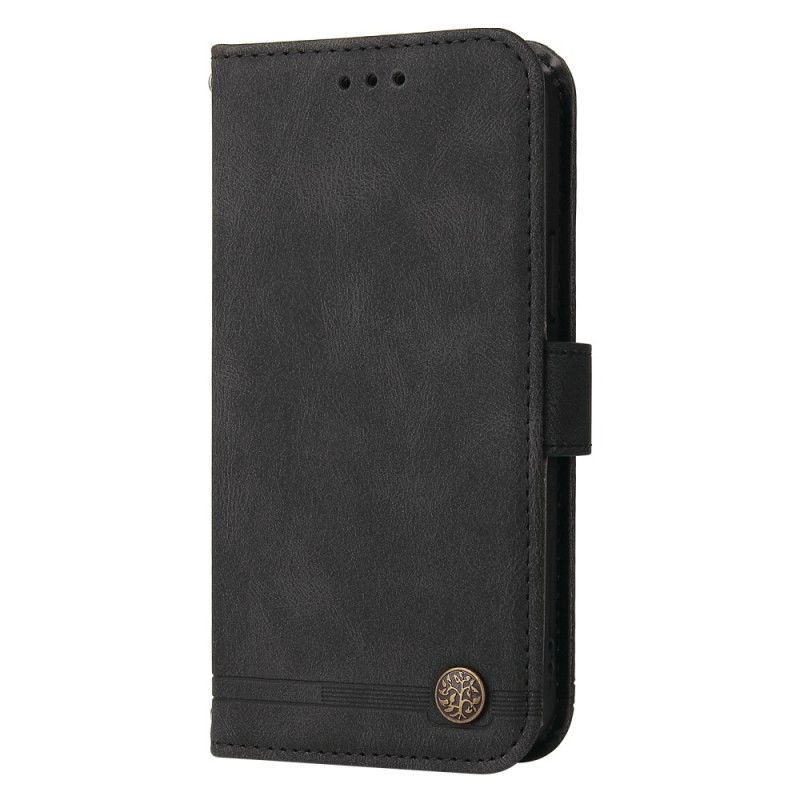 Lærdeksel Folio Deksel Oneplus Nord 5 Mobildeksel Vintage Semsket Skinneffekt