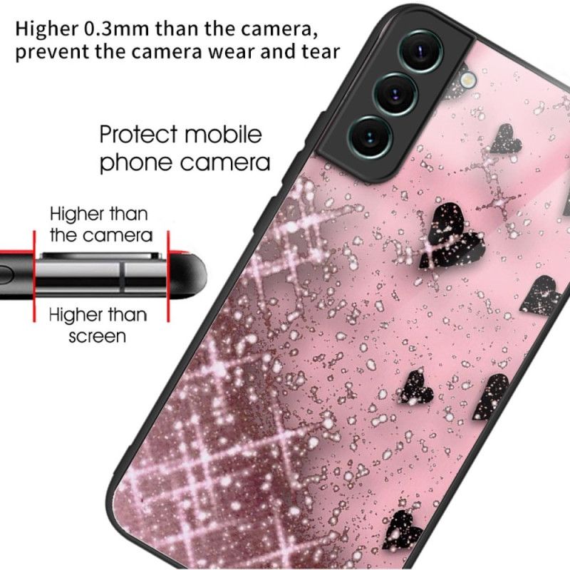 Deksel Samsung Galaxy S24 Plus 5g Rosa Kjærlighet Herdet Glass