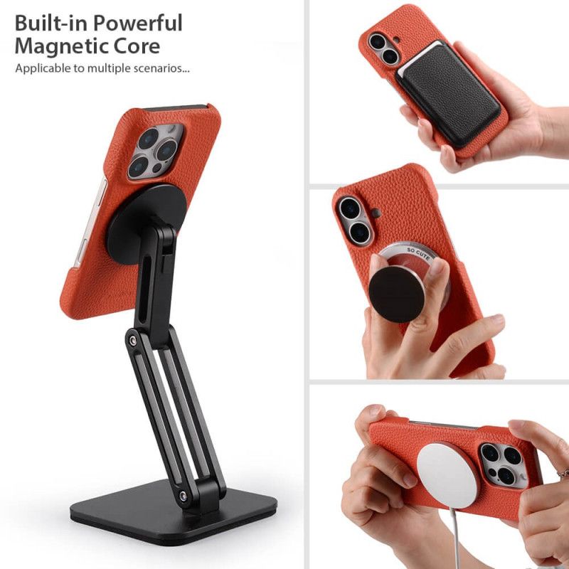 Deksel iPhone 17 Mobildeksel Kompatibel Med Magsafe Skinn Og Mikrofiber