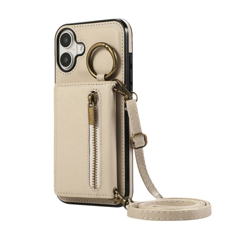 Deksel iPhone 17 Mobildeksel Lommebok Med Glidelås