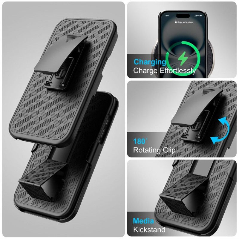 Deksel iPhone 17 Mobildeksel Skyvbar Med Støtte Og Klips