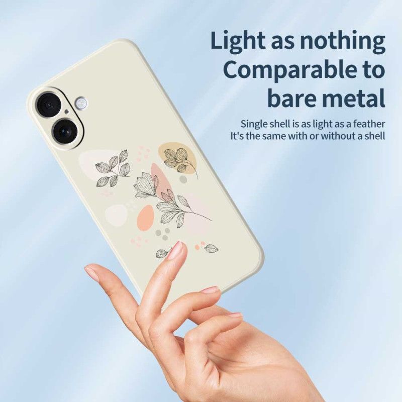 Deksel iPhone 17 Skisserte Blader Beskyttelse Deksel