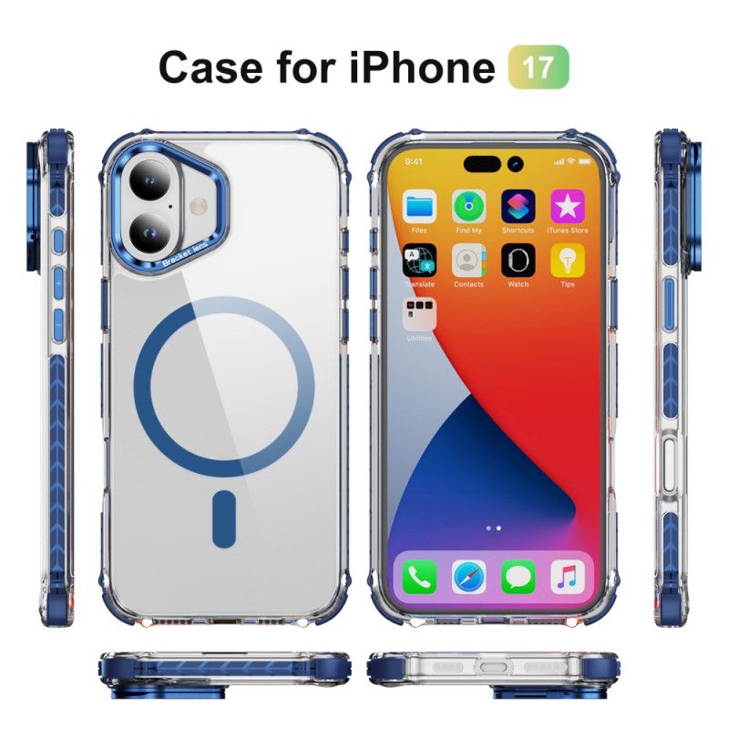 Deksel Til iPhone 17 Magsafe-kompatibel Støtte Og Linsebeskyttelse