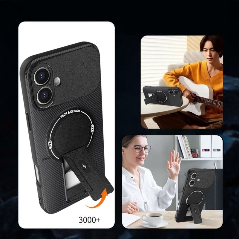 Deksel Til iPhone 17 Ultraslitesterk Med Innebygd Stativ