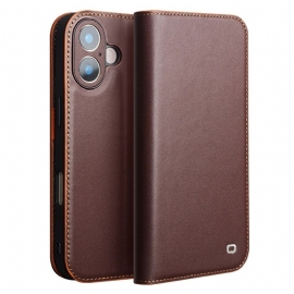 Folio Deksel iPhone 17 Qialino Lær