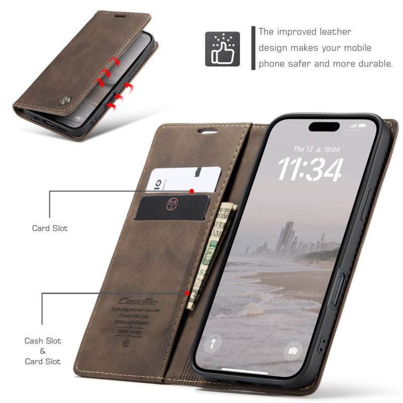 Folio Deksel iPhone 17 Rfid-beskyttelse Caseme