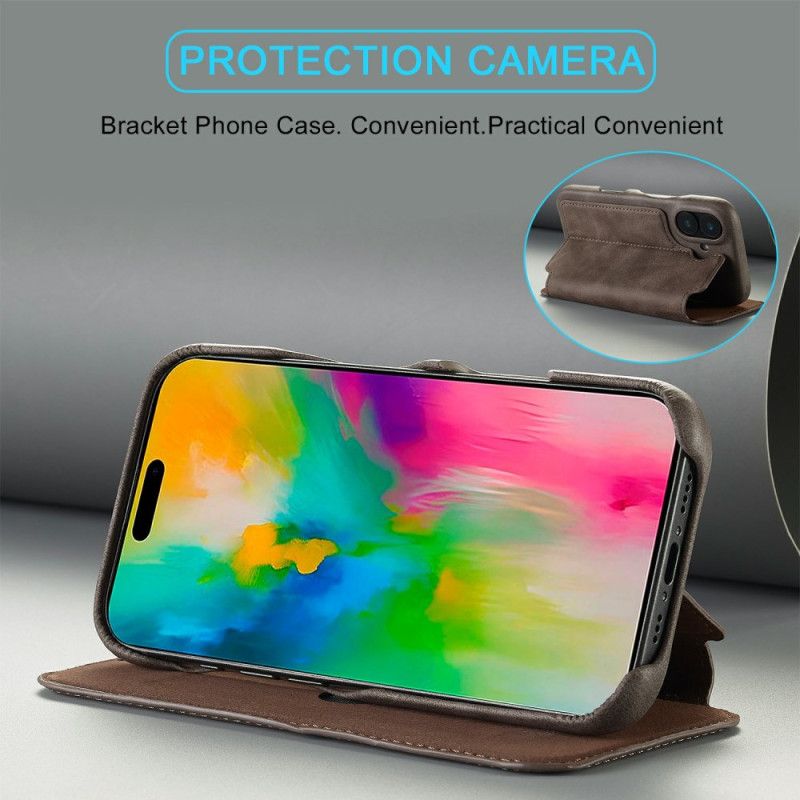 Folio Deksel Lær iPhone 17 Mobildeksel Lc.imeeke