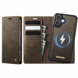 Folio Deksel Lær iPhone 17 Mobildeksel Magsafe-kompatibel Avtakbart Deksel Og Rfid-beskyttelse