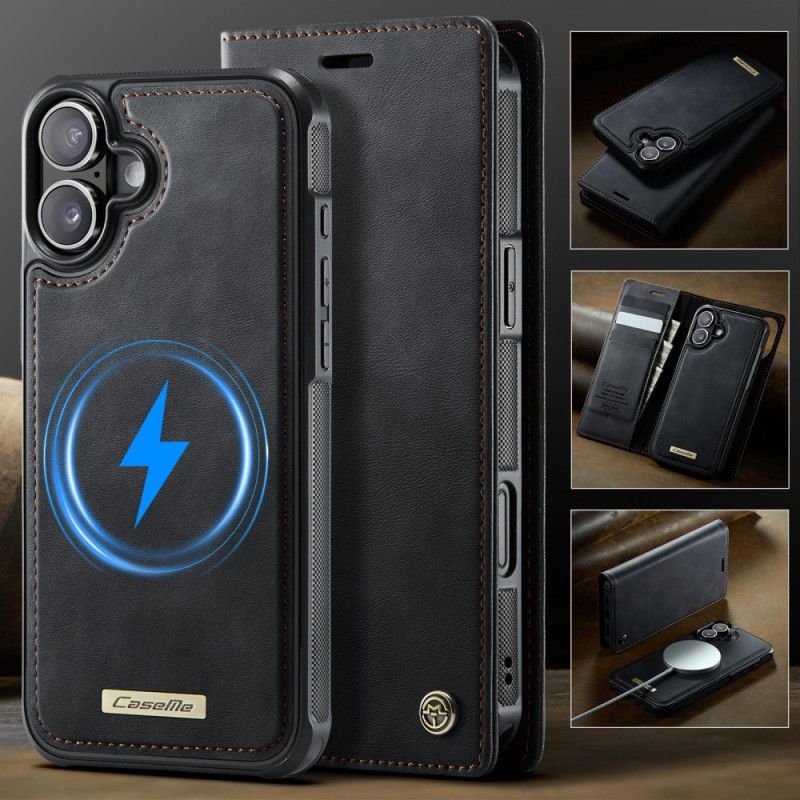 Folio Deksel Lær iPhone 17 Mobildeksel Magsafe-kompatibel Avtakbart Deksel Og Rfid-beskyttelse