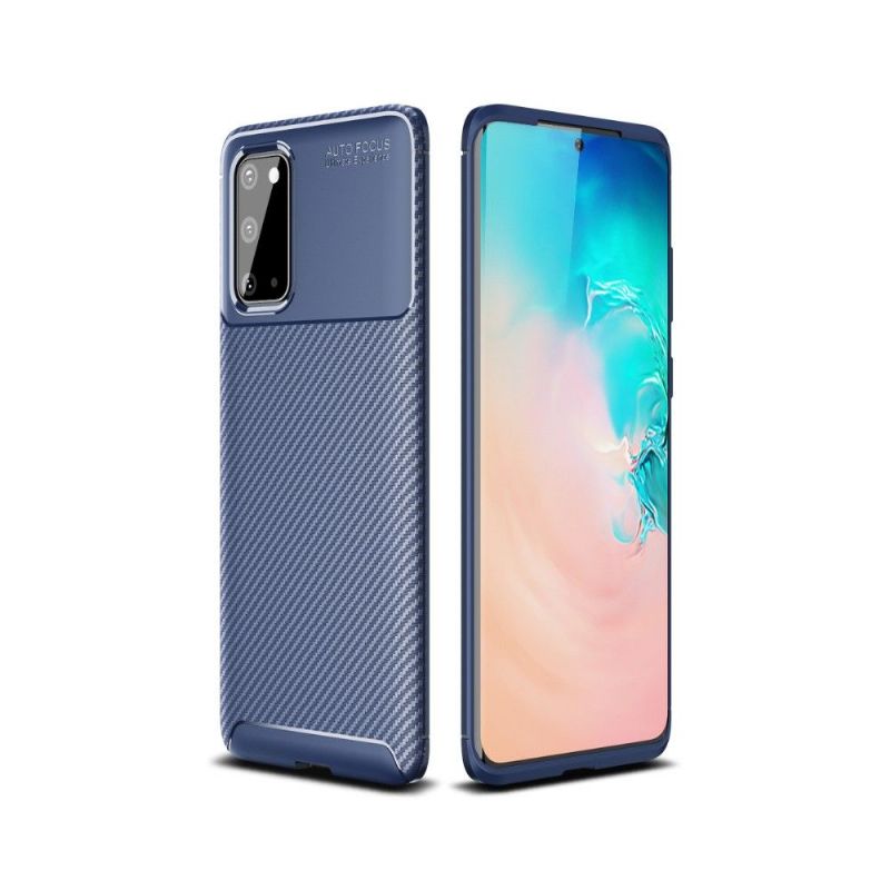 Deksel Til Samsung Galaxy S20 Gel Carbon Fiber Style