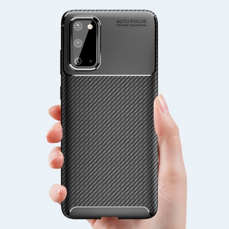 Deksel Til Samsung Galaxy S20 Gel Carbon Fiber Style
